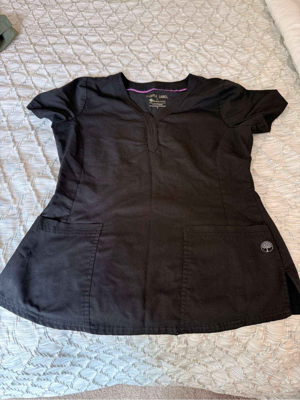 Black Women's Scrub Top
